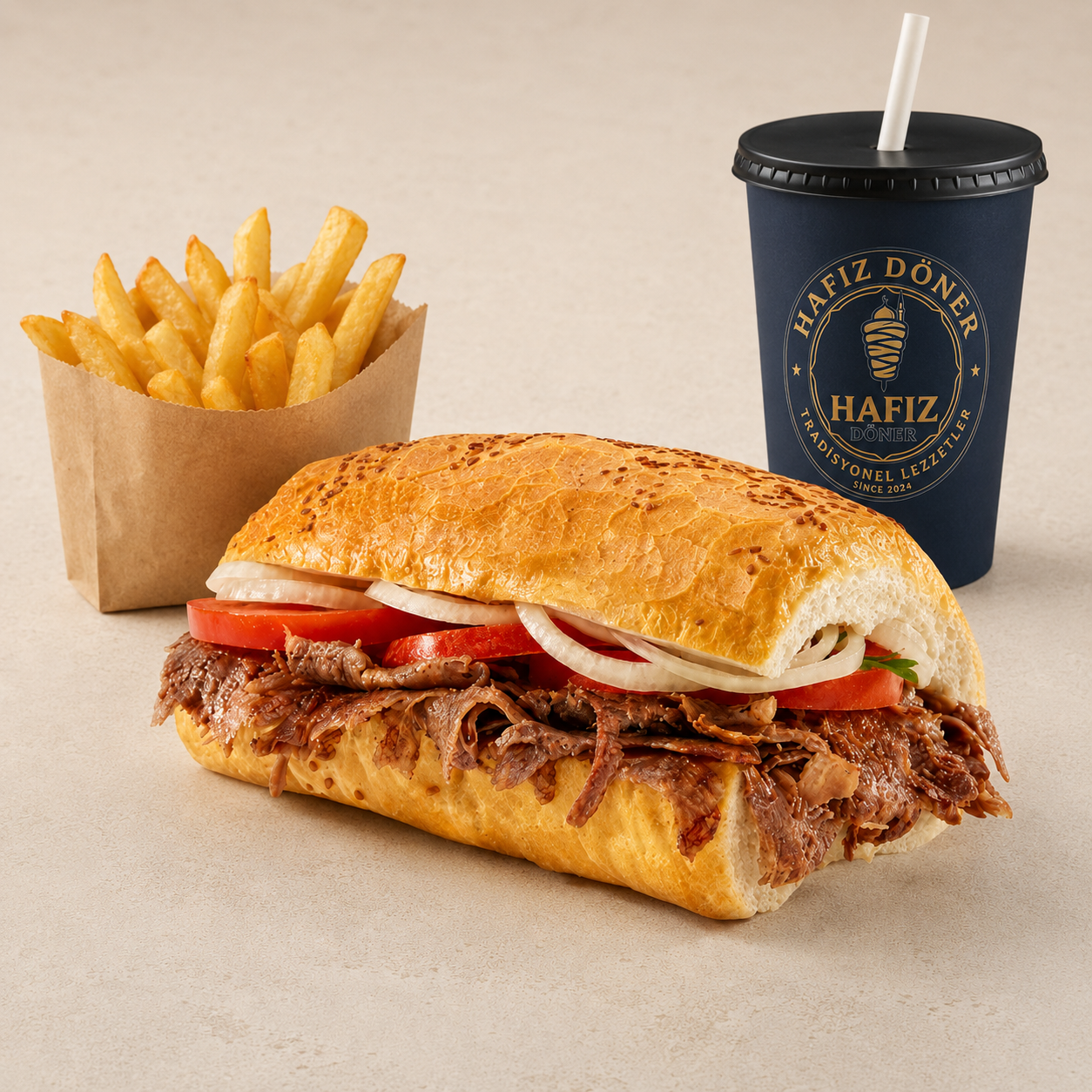 Hafız Döner Ekmek Arası Tavuk Döner Menü