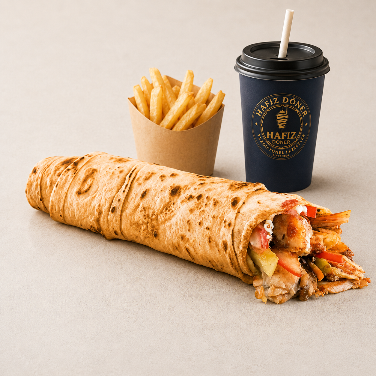 Hafız Döner Tavuk Dürüm Menü